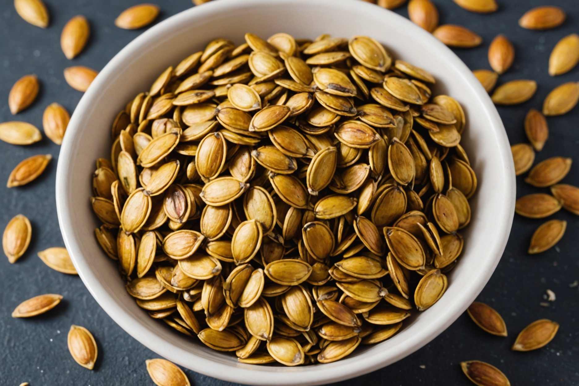 Deliciously crunchy and nutritious roasted pumpkin seeds.